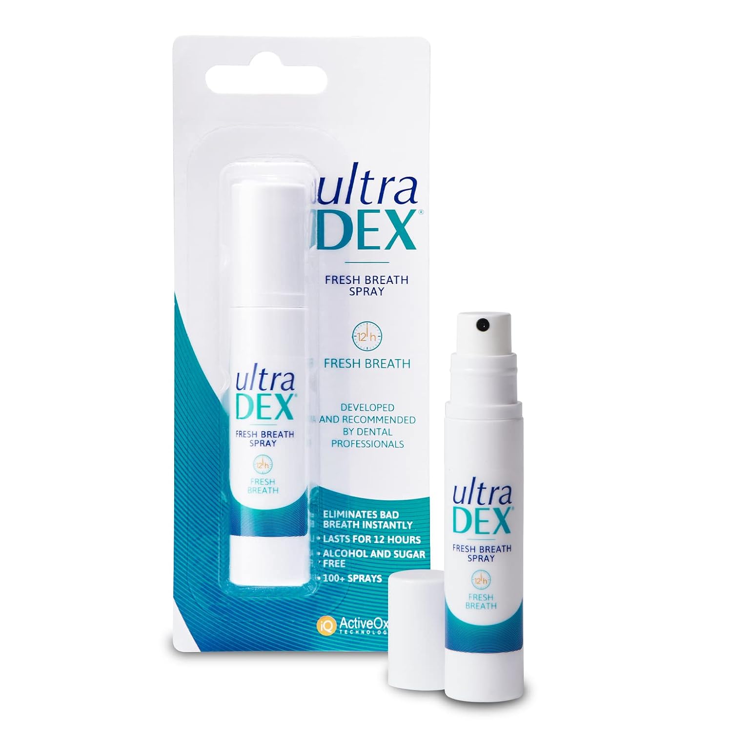 UltraDEX Fresh Breath Spray, 9 ml (Pack of 1) | Breath Spray Bad Breath Treatment for Adults. 12 Hour Freshness Halitosis Treatment. Vegan-Friendly, Alcohol & Sugar-Free.