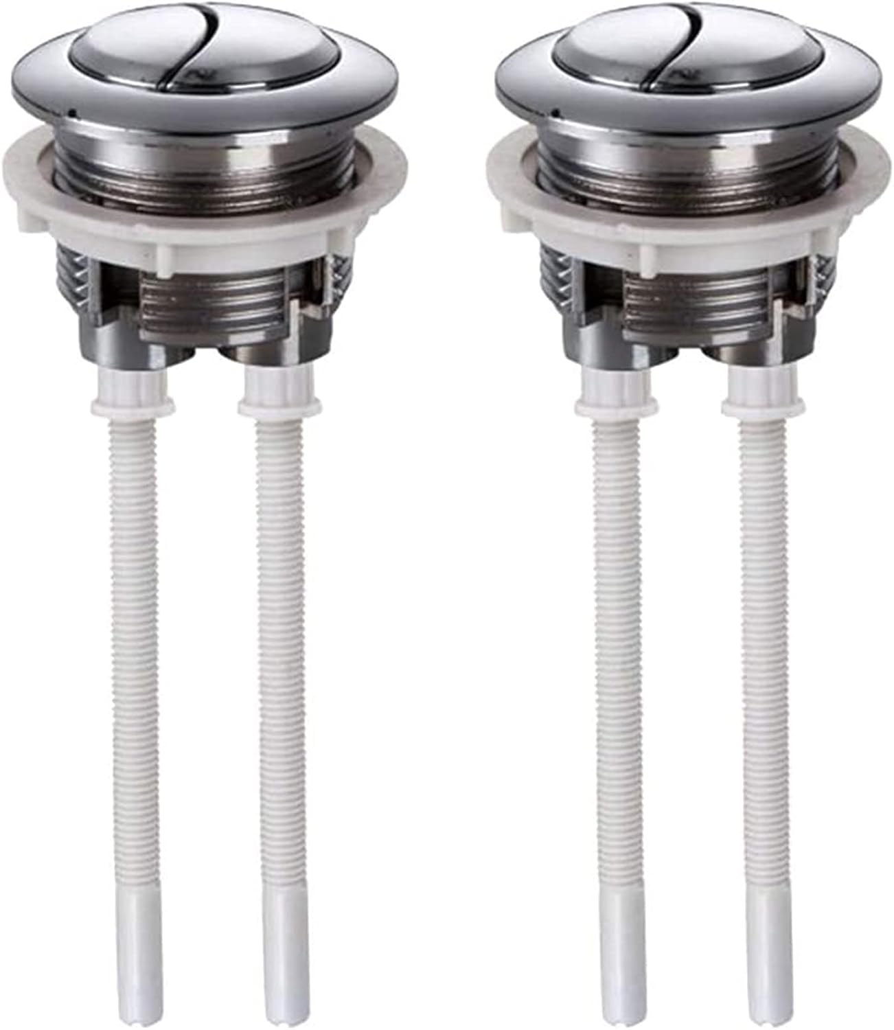 THETAG Dual Flush Push Button, 2 Pack Toilet Flush Button Replacement Accessories for Bathroom Toilet Water Tank Repair