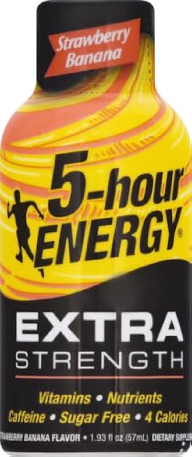 5-Hour Energy Extra Strength Sugar Free Strawberry/Banana Energy Shot 1.93 oz. - Case of: 12;12