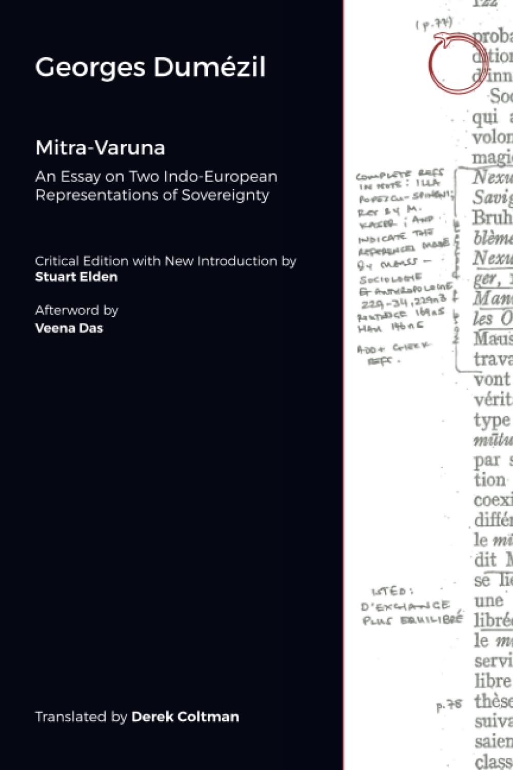 Mitra-Varuna: An Essay on Two Indo-European Representations of Sovereignty