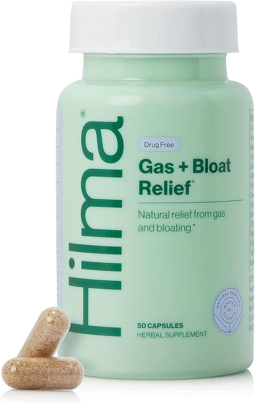 Hilma Gas and Bloating Relief, 50 Vegan Capsules