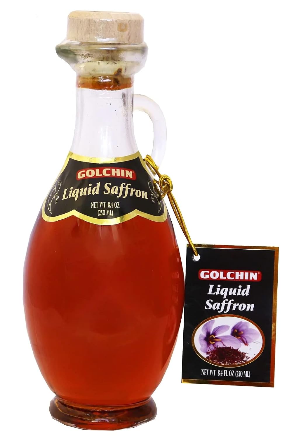 Al Amin Foods Golchin Liquid Saffron 1 Glass Bottle N.W. 8.4 oz/250 mL