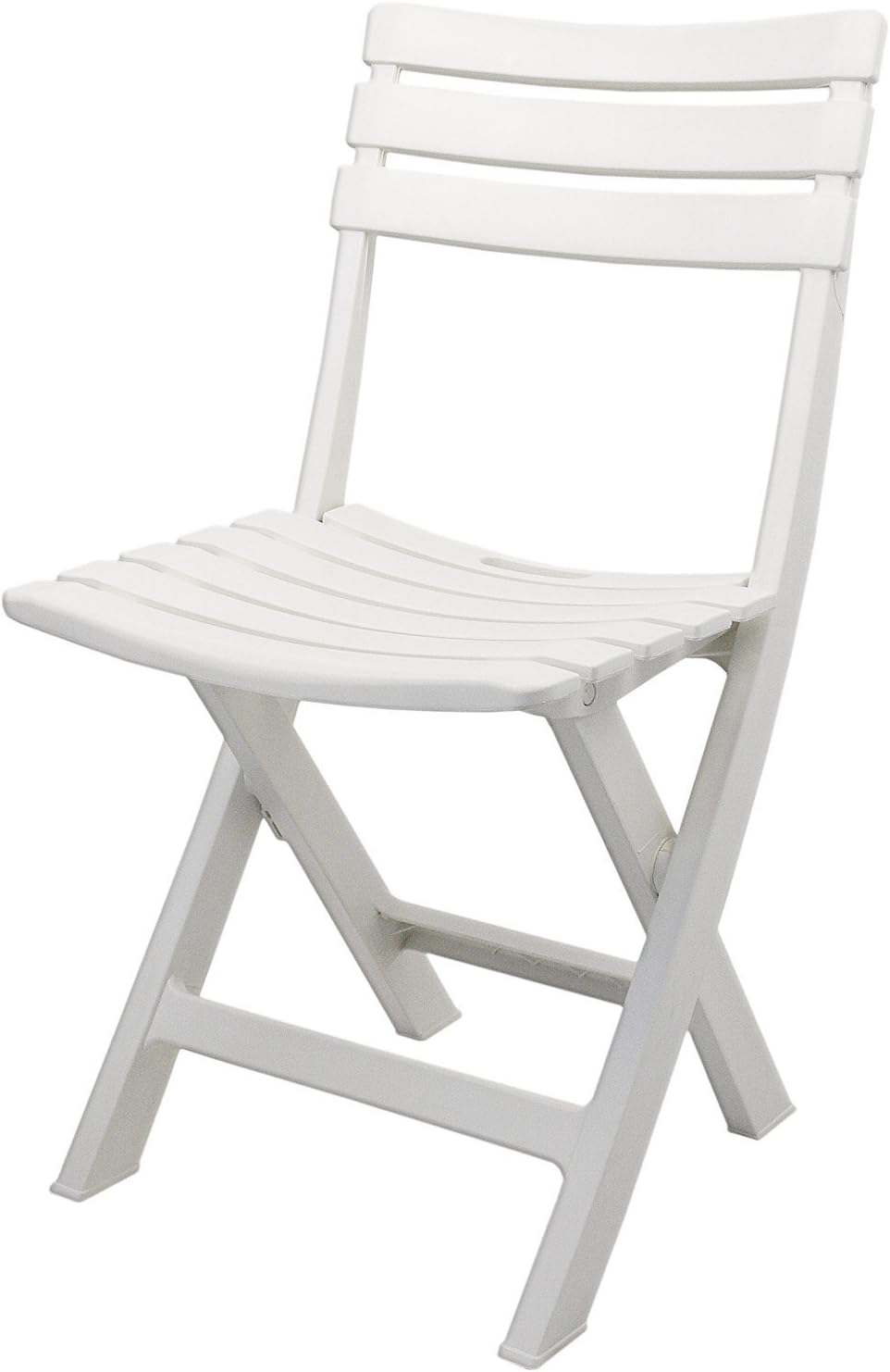Garden Stool Camping Chair Folding Chair Folding Garden Furniture Patio Set Camping Plastic – White