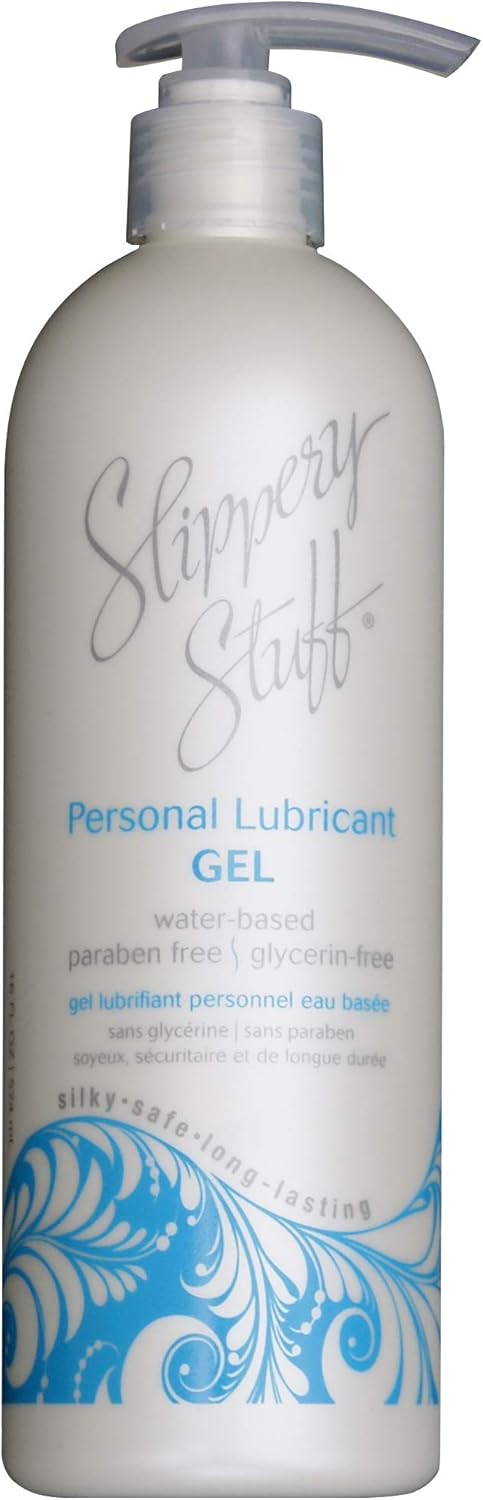 Slippery Stuff, Gel WaterBased Lubricant, Clear, Unscented, 16 Ounce (Pack of 2)