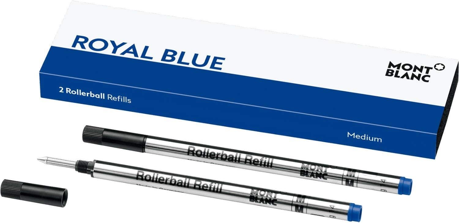 Montblanc - 2 Rollerball Refills Royal Blue M (medium)