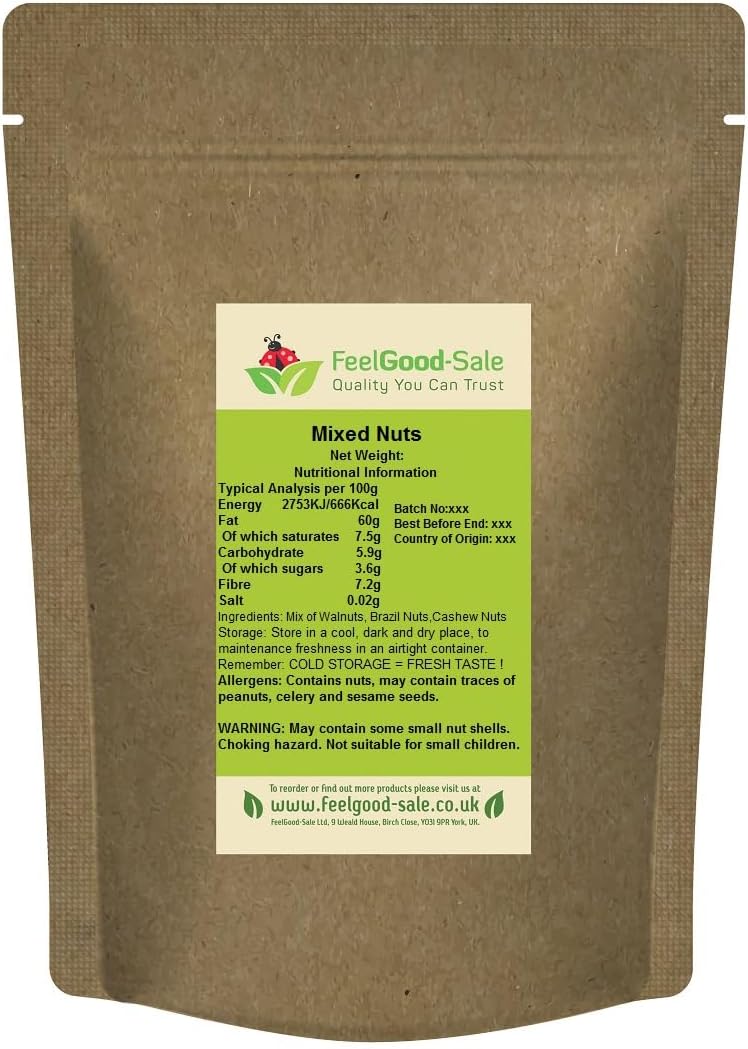 1kg Premium Fresh Mixed Nuts (Brazils, Cashews, Walnuts) (1kg)