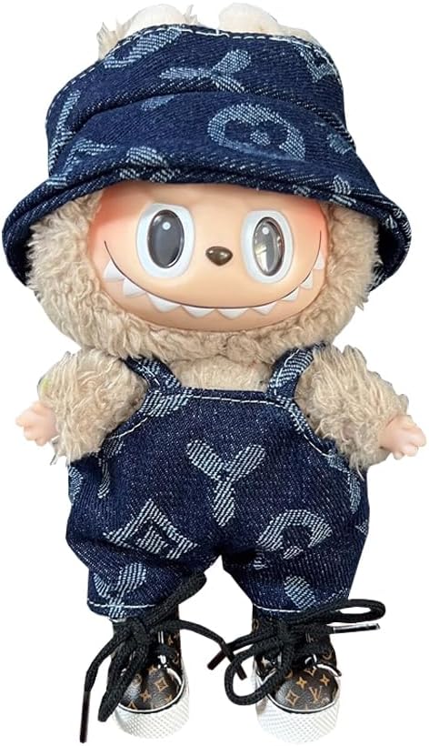 Labubu Clothes Compatitable with Labubu, Clothes for Labubu Dolls, Labubu Outfits, Cute Labubu Clothing and Accessories Set (No Shoes) (LBB-114 - No Shoes)