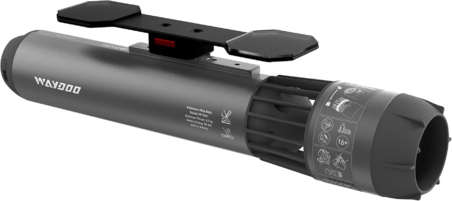 Waydoo Subnado Underwater Scooter Sup Kit, Sea Scooter for Paddleboard/Body Board/Kayak/Boogie Board, Compact and Portable Wired Thumb Controller Water Scooter for Adults & Kids