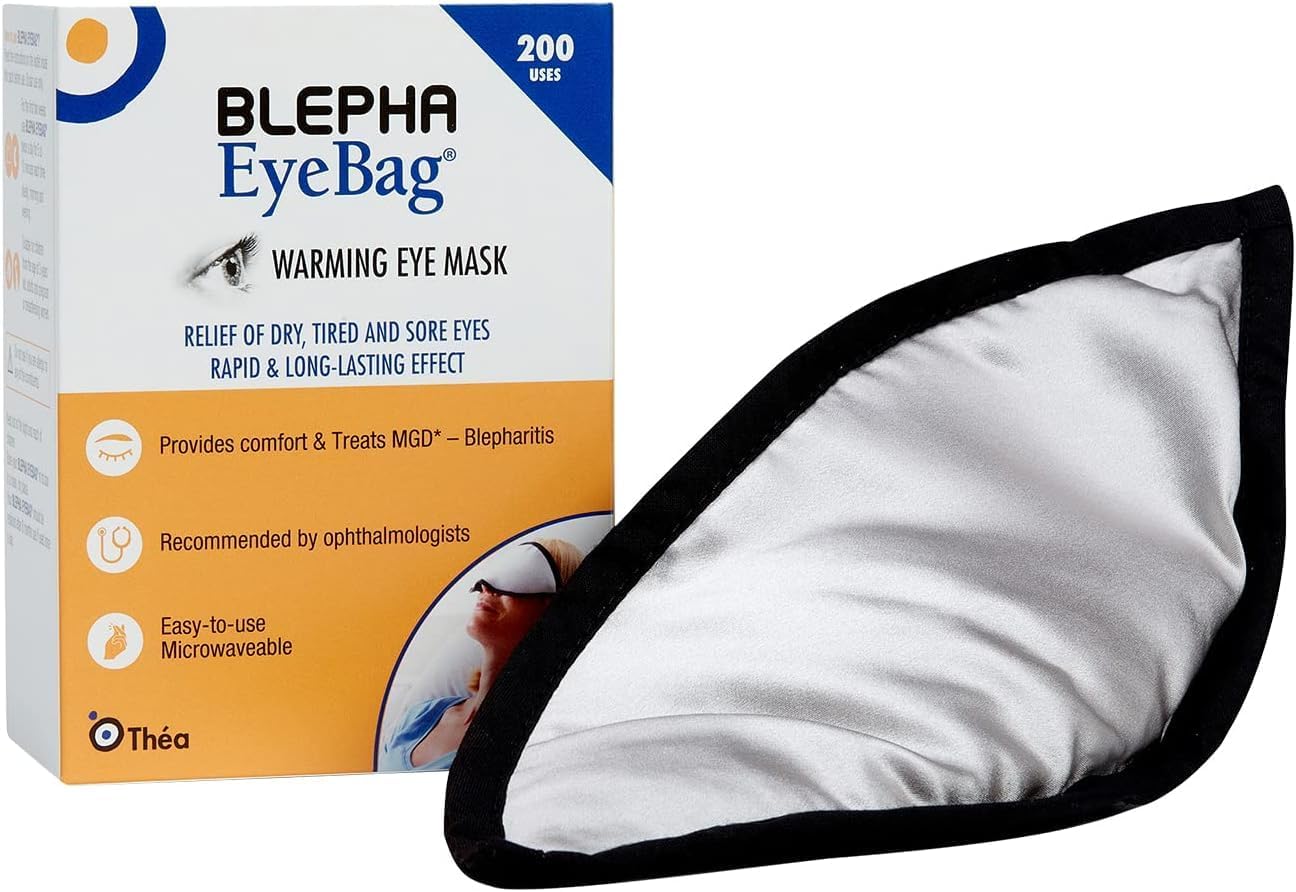 BlephaEyeBag | Warming Eye Mask | Relief of Dry, Tired and Sore Eyes | Clinically Proven for Treatment of Eye Conditions, Pack of 1