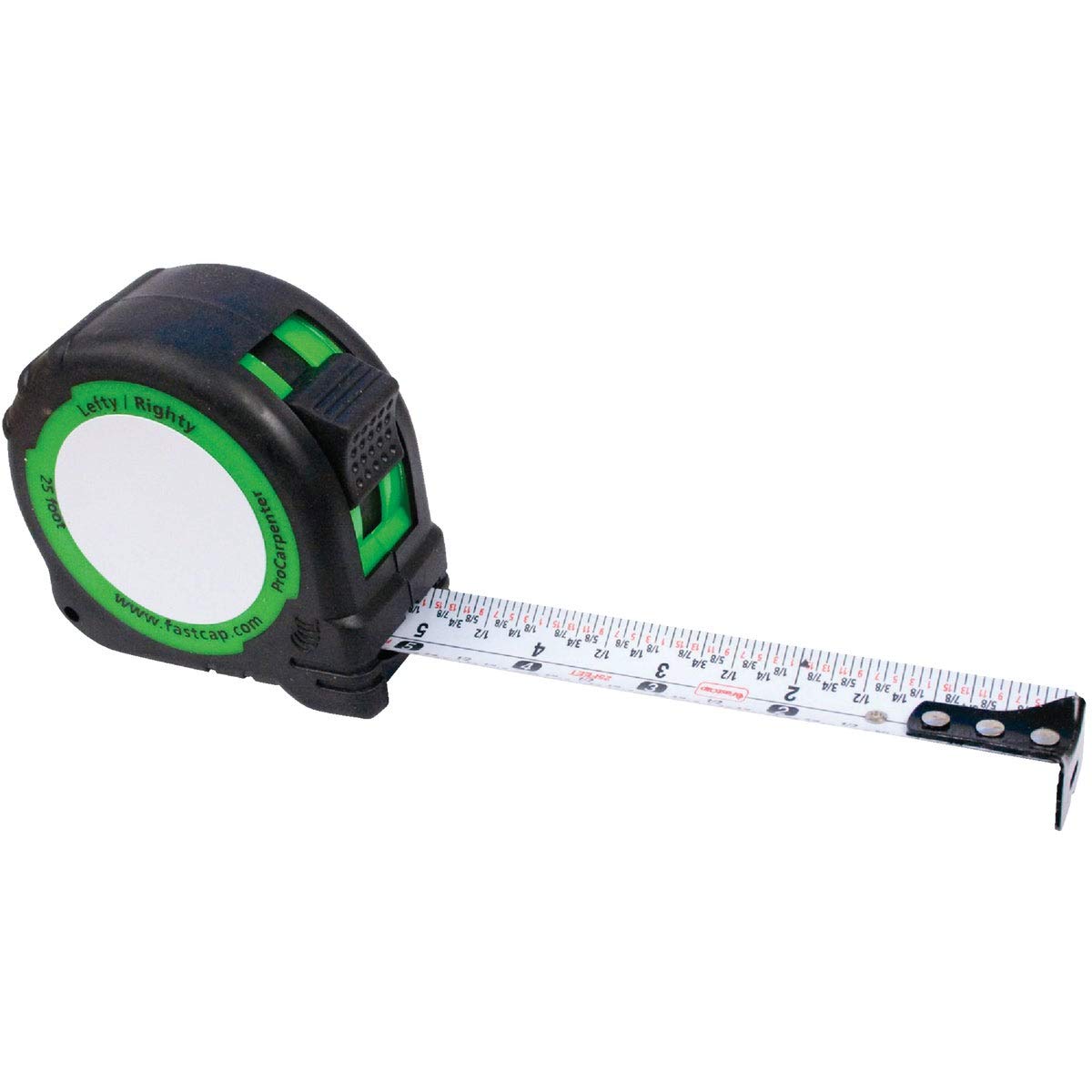 FastCap ProCarpenter Standard Reverse Measuring Tape, 25-Foot | Lefty/Righty, Standard Measurements Readable from Right or Left Hand, Ideal for Professionals and Home Improvement, 98010