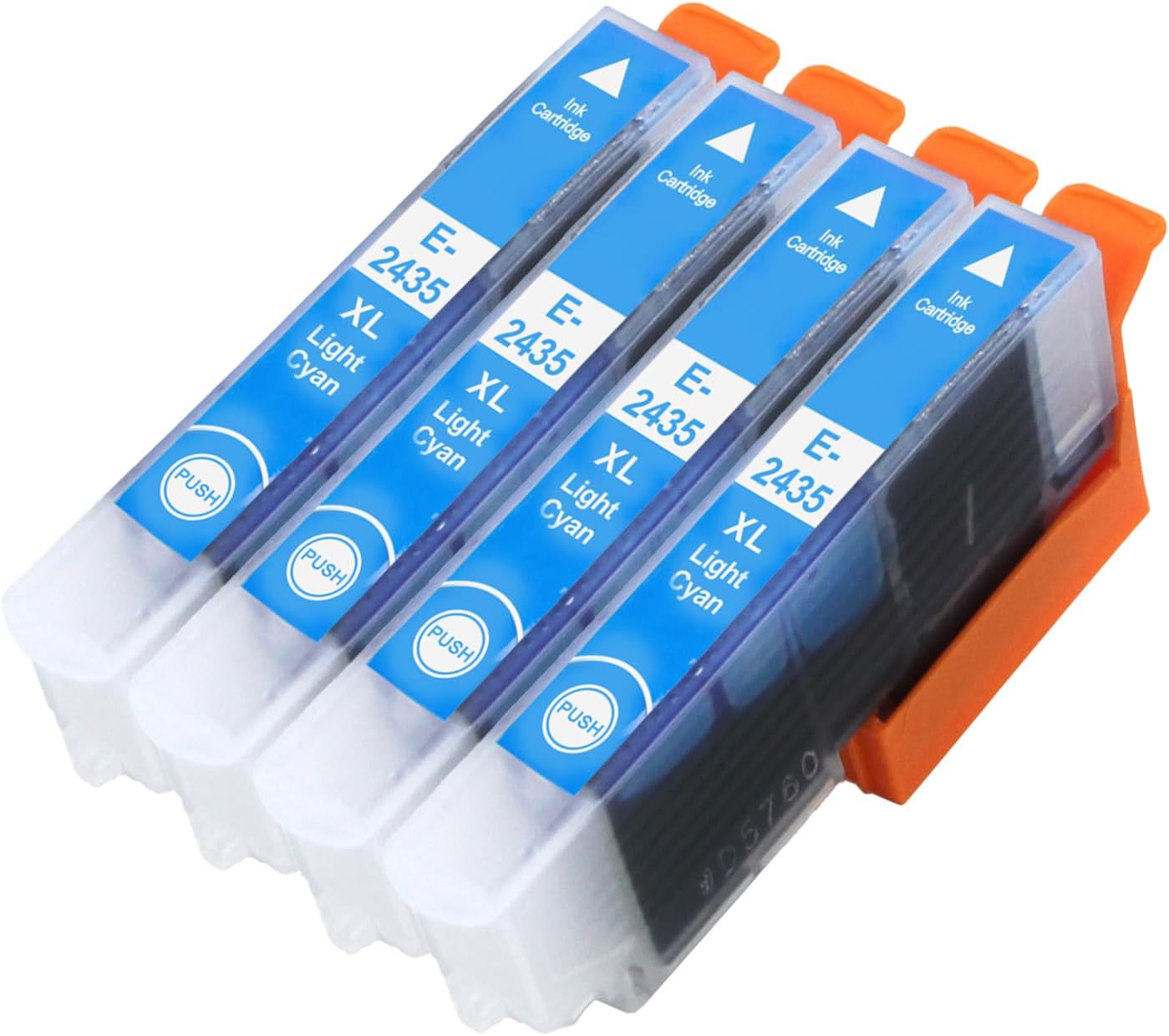 4 Go Inks Light Cyan Ink Cartridges to replace Epson T2435 (24XL Series) Compatible/non-OEM for Epson Expression Photo Printers