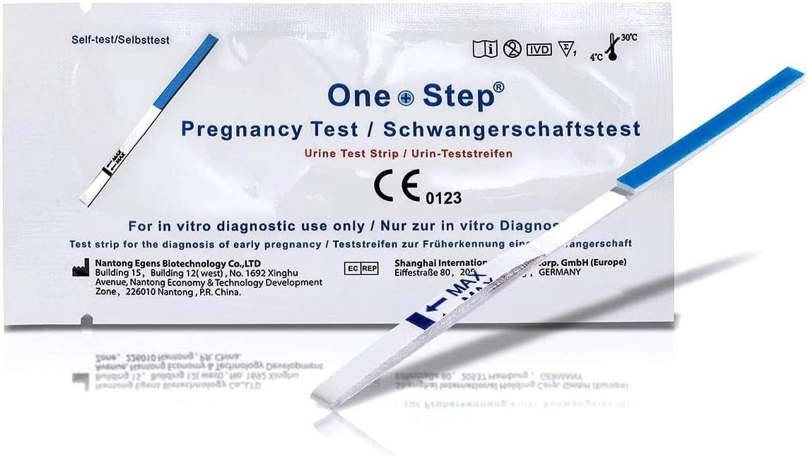 One Step: 5 x Ultra Early - 10mIU Wide Width Pregnancy Test Strips (Tests up to 6 Days Earlier)