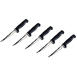Steak Knives – Stainless Steel Pointed Tip Serrated Steak Knife Set – 6 Pack