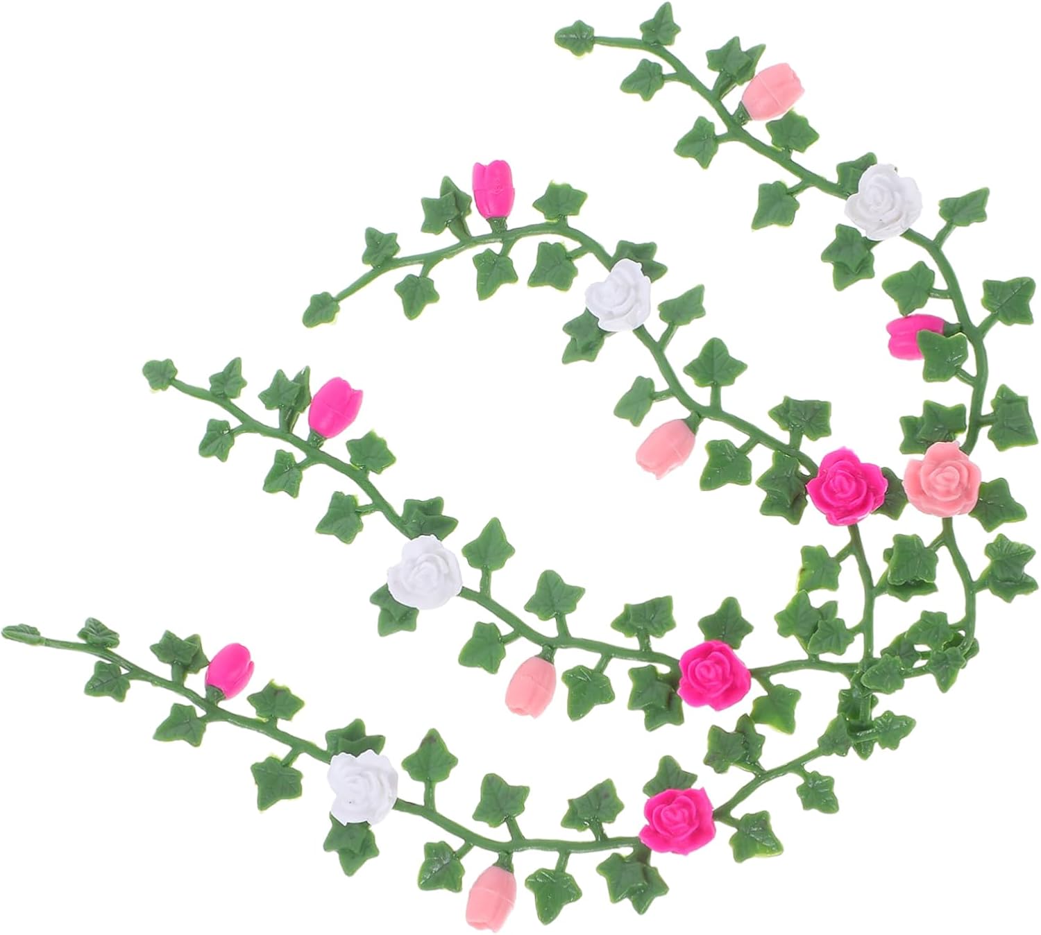 GALPADA 1 Set Miniature House Accessories of Dollhouse Rose Vines Artificial Flower Decoration for Micro Landscape and Doll Gardens for Aesthetic Home Decor