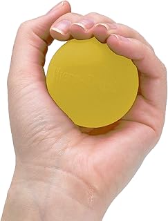 THERABAND Hand Exerciser, Ball For Hand, Wrist, Finger, Forearm, Grip Strengthening & Therapy, Squeeze Ball to Increase Hand Flexibility & Relieve Joint Pain, Yellow, Extra Soft