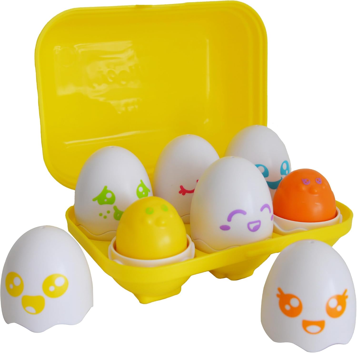 Toomies Hide & Squeak Eggs Matching Game - Toddler Sorting Toys