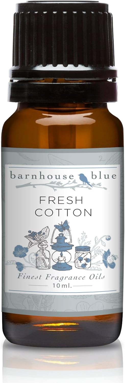 Barnhouse Blue Fresh Cotton Premium Grade Fragrance Oils - for Candle, Soap Making, & More - 10ML