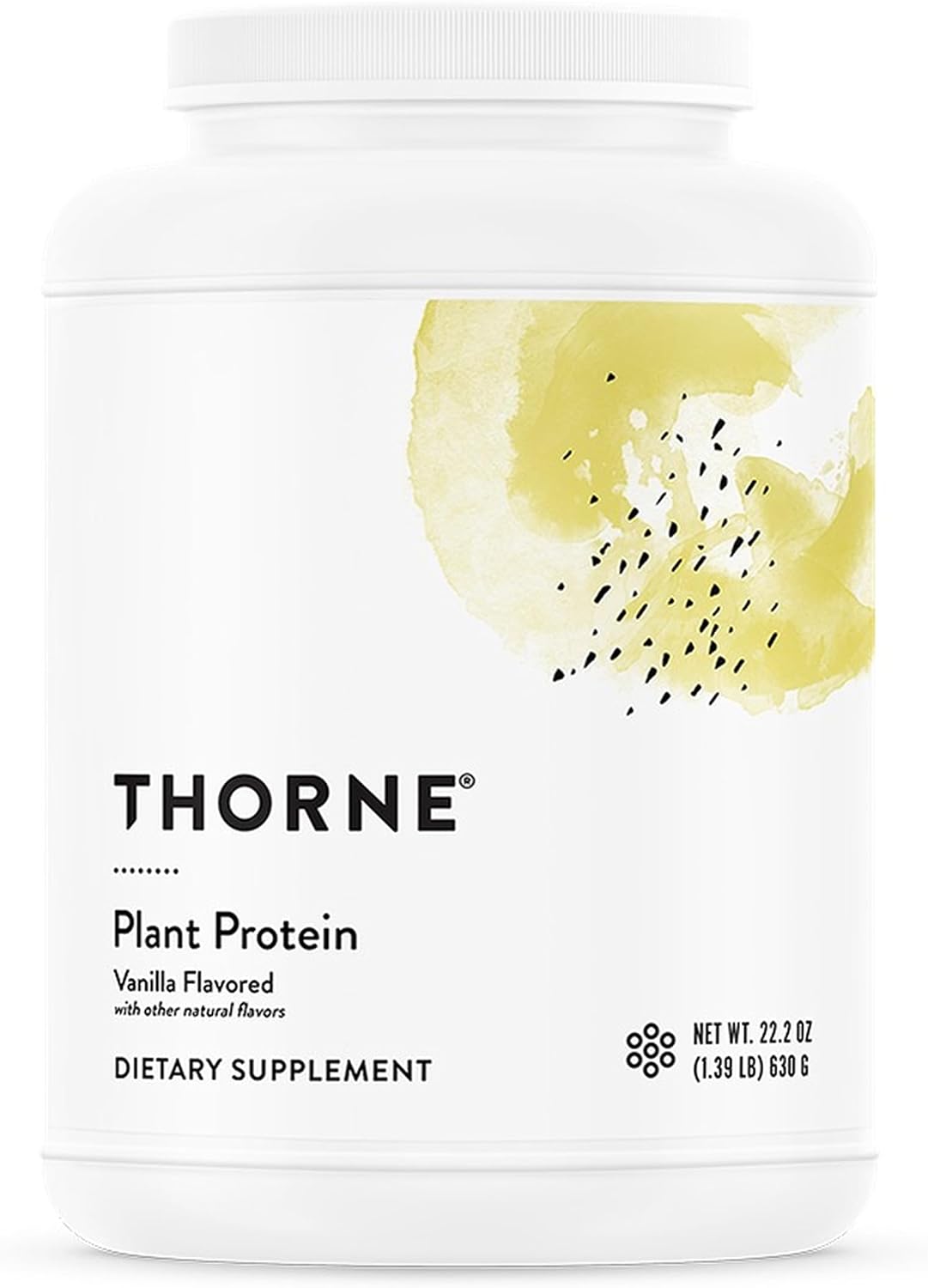 THORNE Plant Protein, 22 g Pea, Rice & Chia Protein Powder, 20 Servings