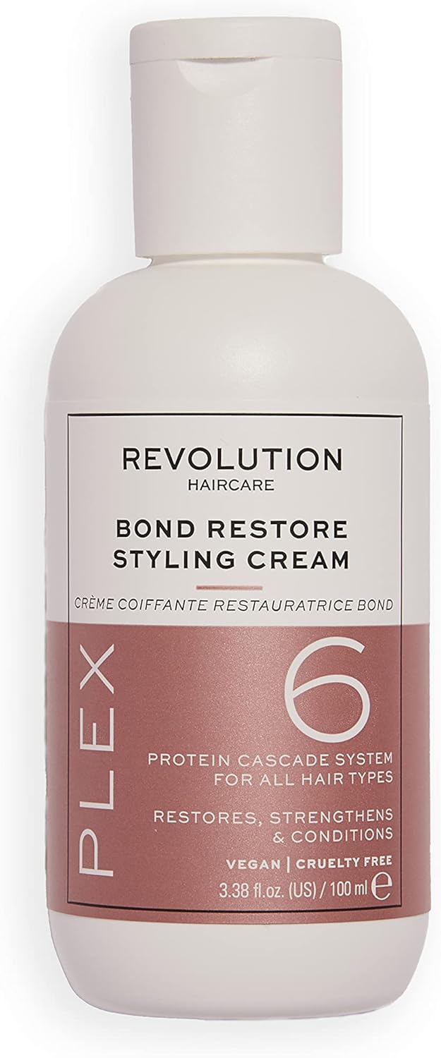 Revolution Beauty London Haircare London, Plex 6 Bond Restore Styling Cream, Hydrating and Nourishing Hair For All Types, 100 ml