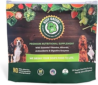 Ruff Greens K9 VitaSmart Vitamin & Mineral Supplement Nutritional Support for Dogs, 7.4 Ounce