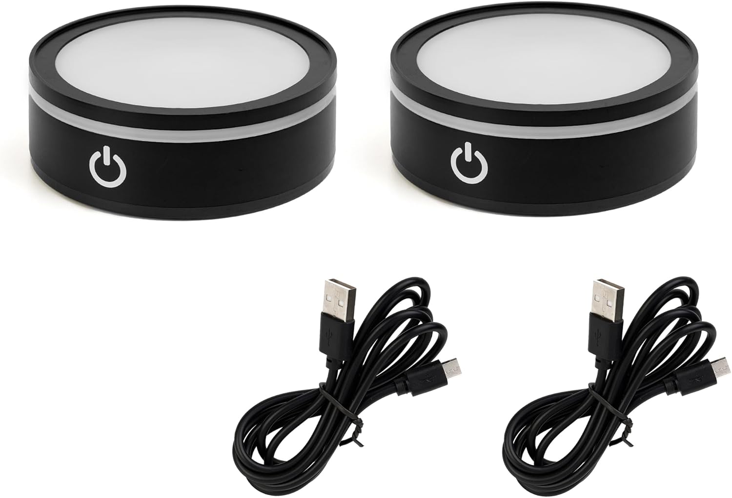 ‌Crystal Display Light Base - 6-Color Adjustable ABS Platform for 3D Art & Festive Tabletop Decor (2.68in, 7oz) set of 4