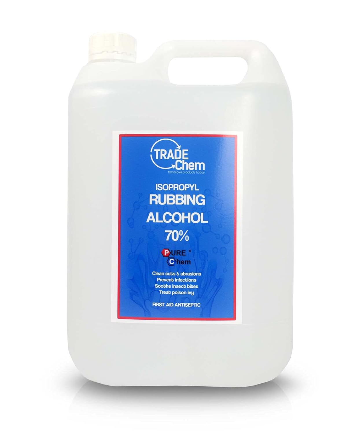 Isopropyl Rubbing Alcohol 70% First Aid Antiseptic (Blue) (5L)