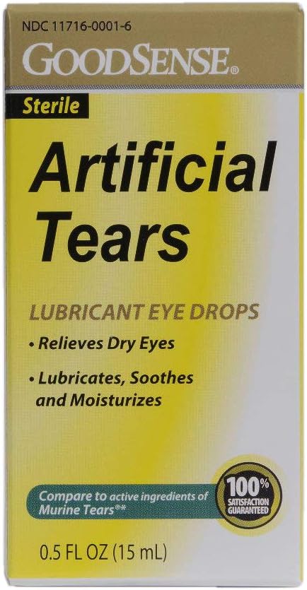 Good Sense Eye Drops Artificial Tears, Blue, 0.5 Fl Oz