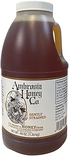 Ambrosia Honey (48 oz), 100% Pure Natural Honey, Harvested in the U.S.A, Natural Sugar Alternative, Natural Sweetener
