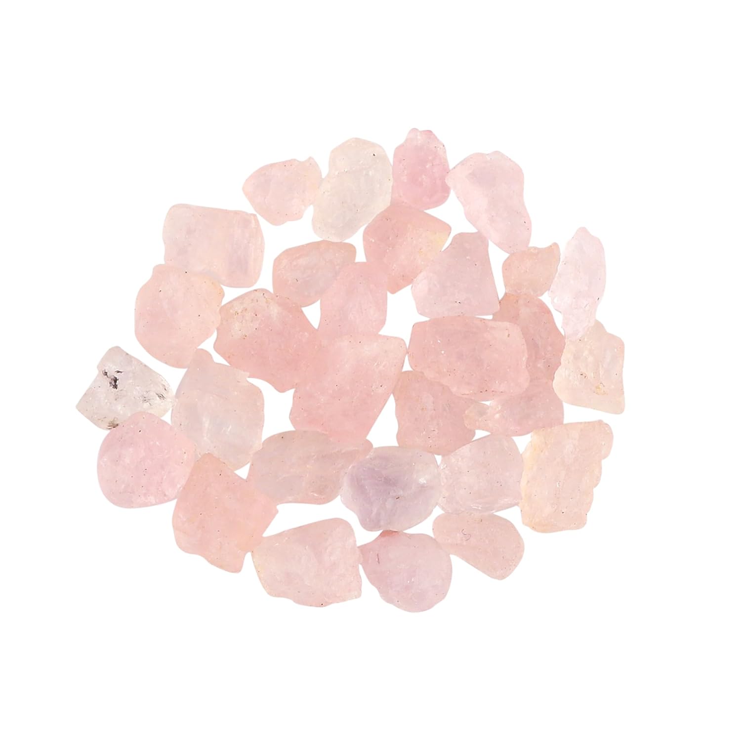 GEMKORA™ 10pcs Raw Pink Morganite Crystals, Wholesale Lot, Natural Gemstone, Rough Crystals, Rock Stones, Jewelry Making Supplies, DIY & Crafts, A++ Grade