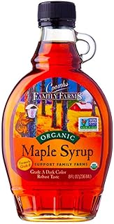 Coombs Family Farms 100% Pure Organic Maple Syrup Grade A Amber Rich, 8 Fl Oz