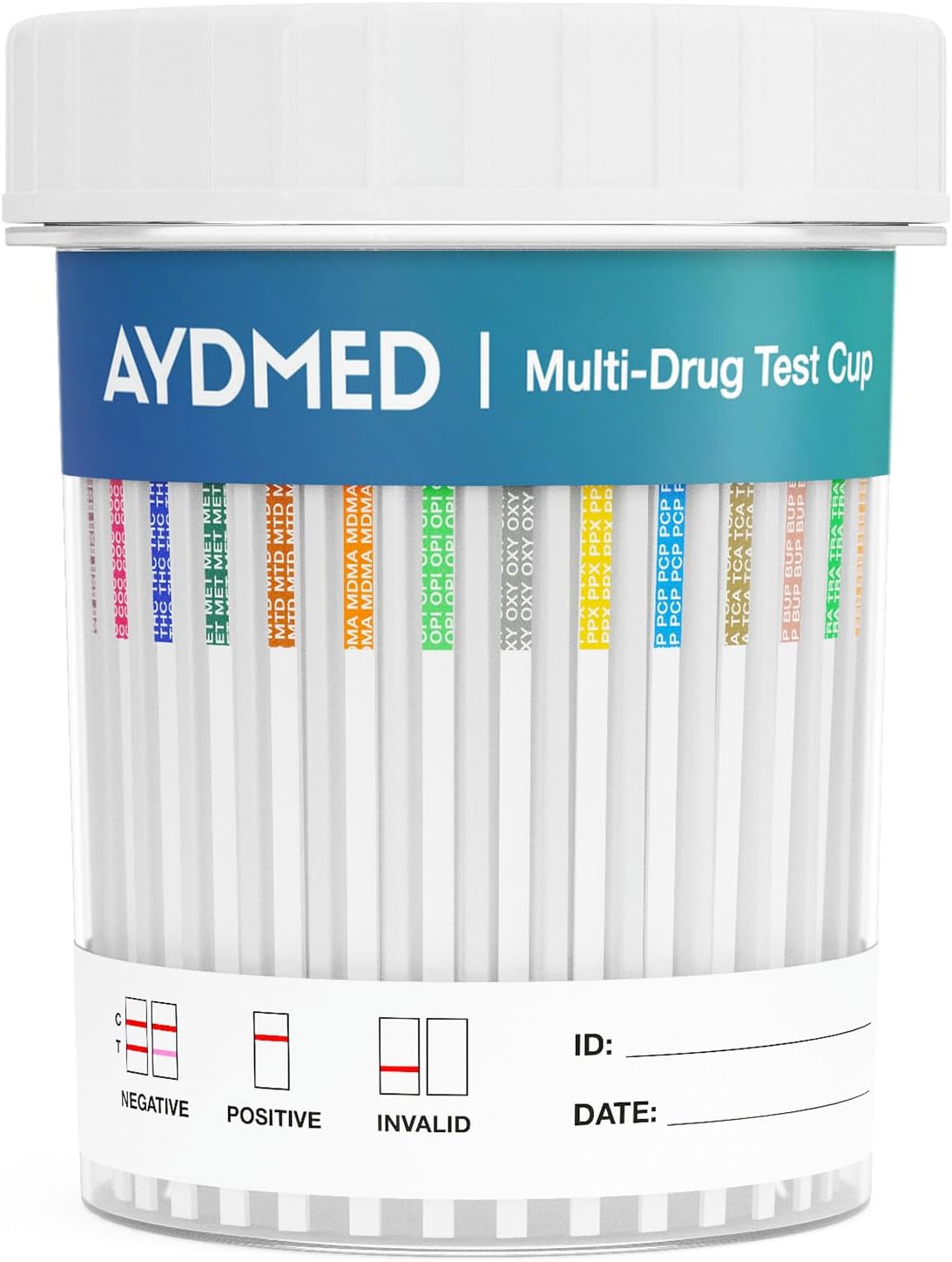 1 x AYDMED Expert 18-in-1 Rapid Drug Test Cup | Urine Drug Test | Test for Cannabis, Cocaine, Ecstasy, Amphetamines, Ecstasy, Opiates, Ketamine, Methadone and 10 Other Common Drugs of Abuse