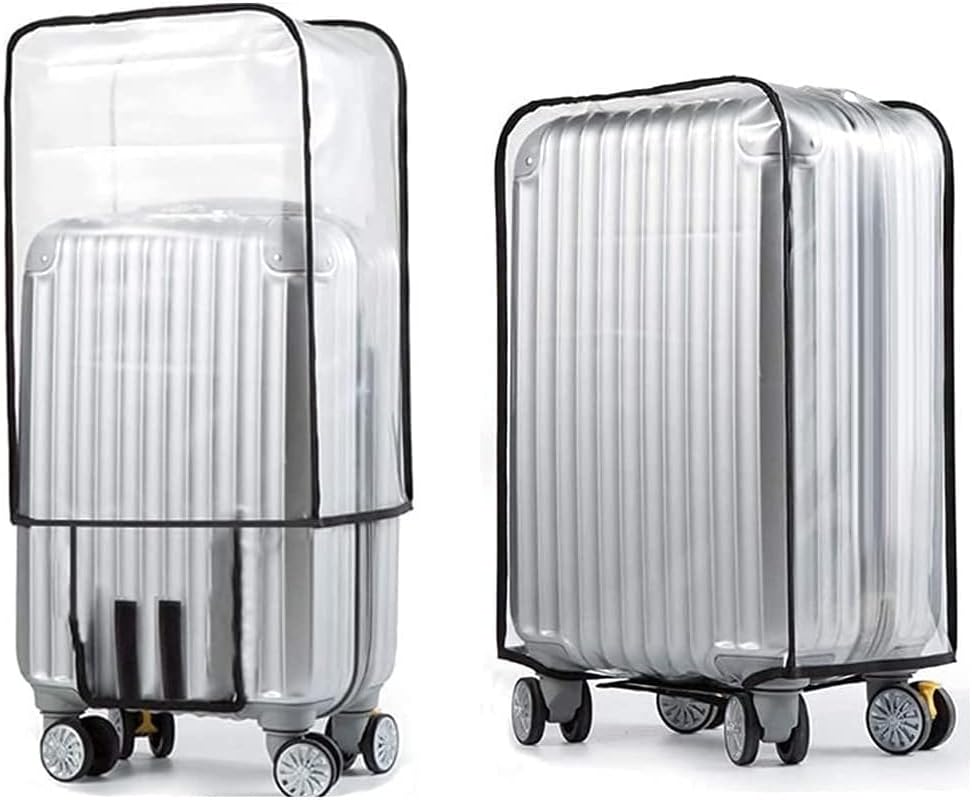 18 Inch Luggage Cover Protector Bag PVC Clear Plastic Suitcase Cover Protectors for Suitcase with Wheels Travel Luggage Sleeve Protector Case