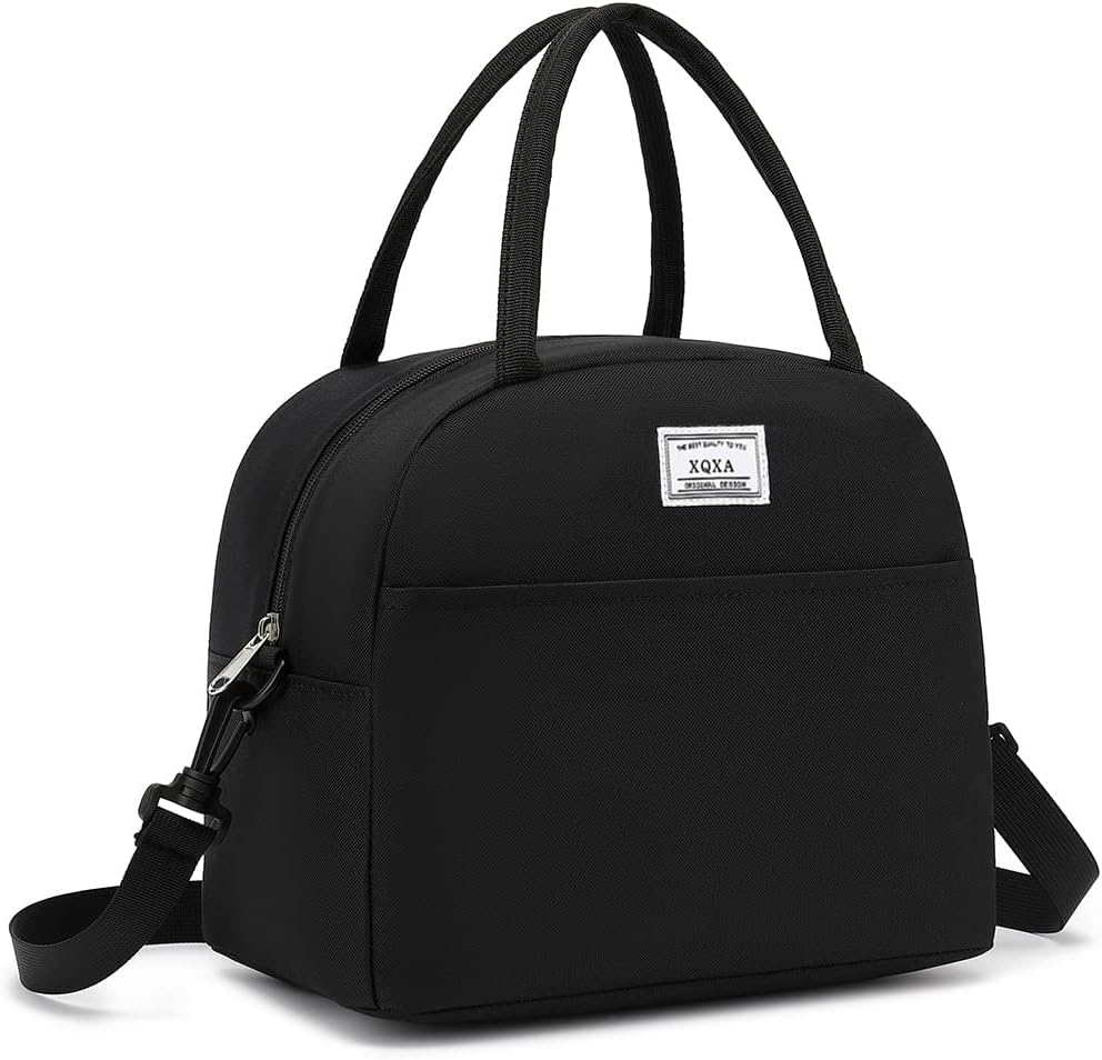 XQXA Lunch Bag Reusable Insulated Cooler Water Resistant Lunch Box Adult Tote Lunch Bag for Women/Men Work Picnic Beach or Travel