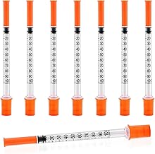1ml Syringe with 30Ga 1/2in Needle, Individually Wrapped, Pack of 20