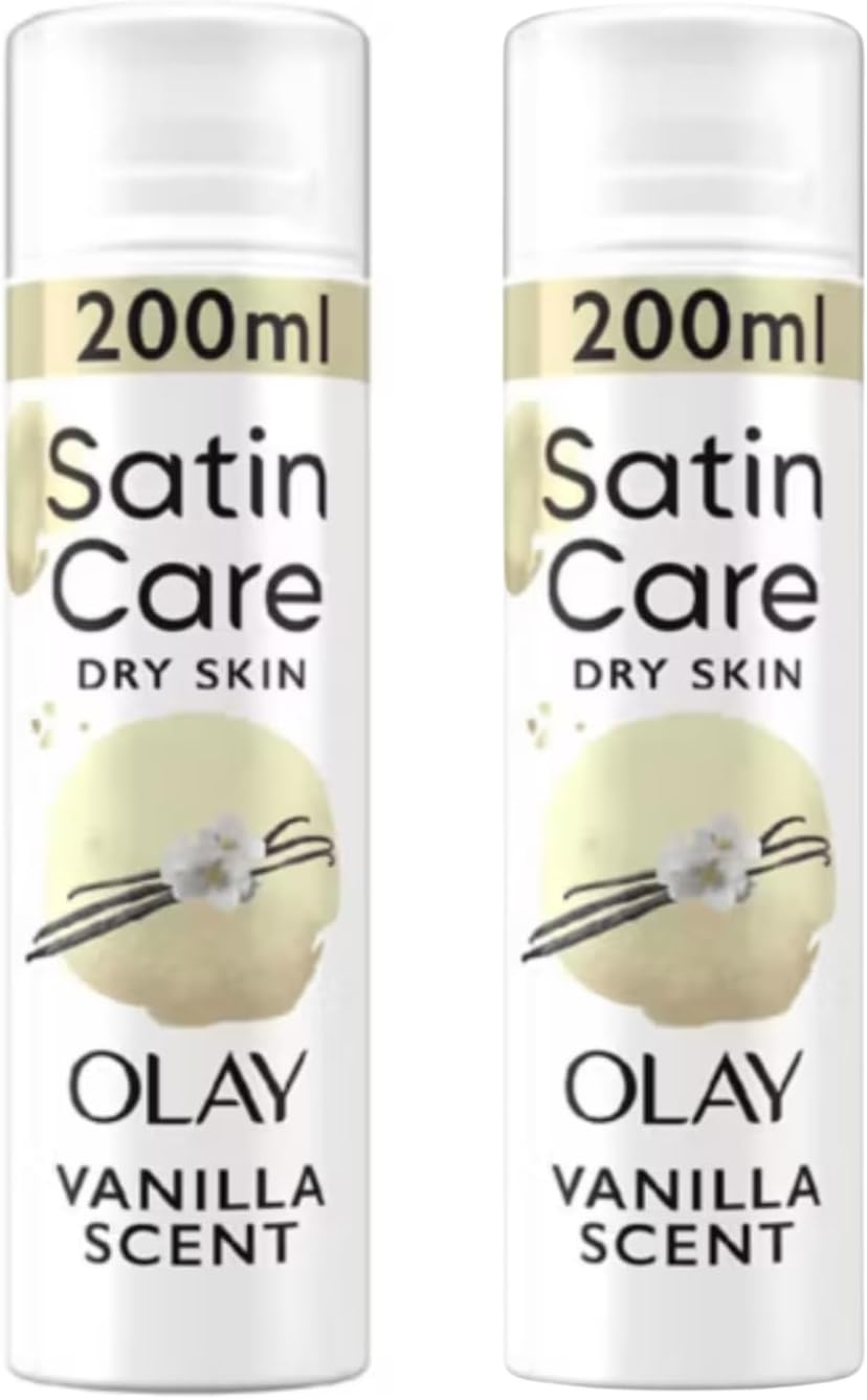 Satin Care Shave Gel for Women – Olay Vanilla Scent – 2 x 200ml | E-FICCI Hamper Bundle with Thank You Card