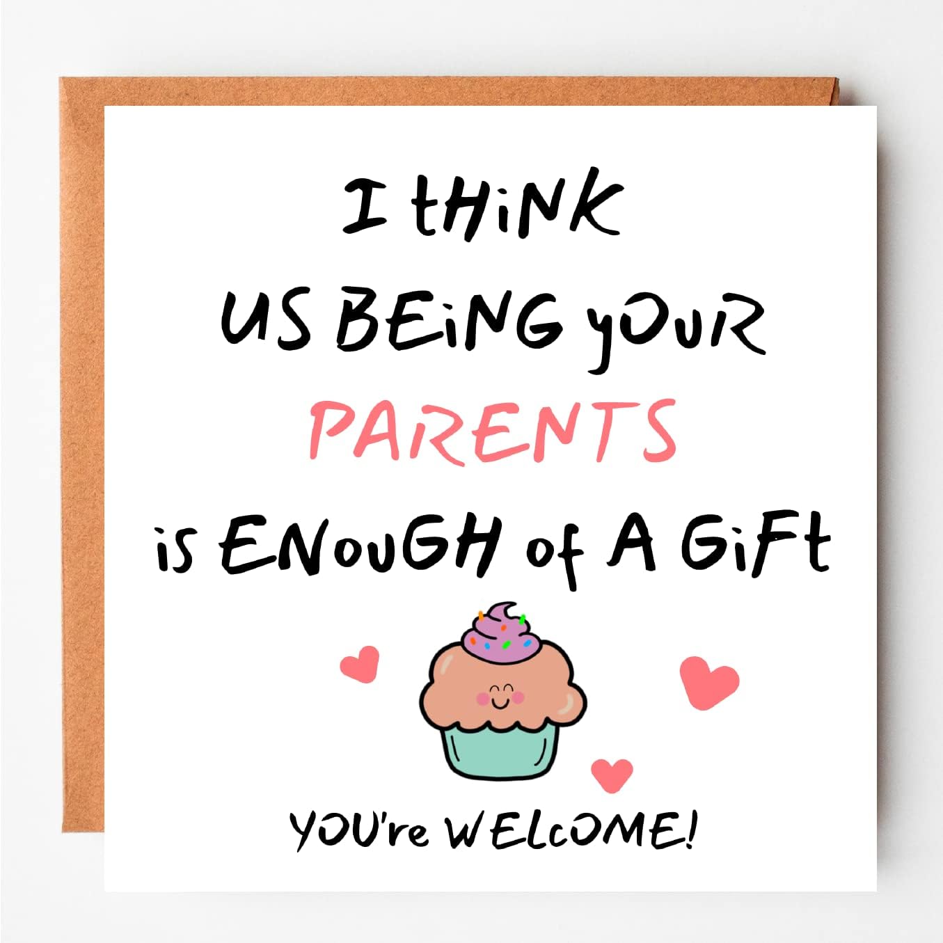 Birthday card from Parents, Son Birthday Card, Daughter Birthday Card, Funny, Cheeky