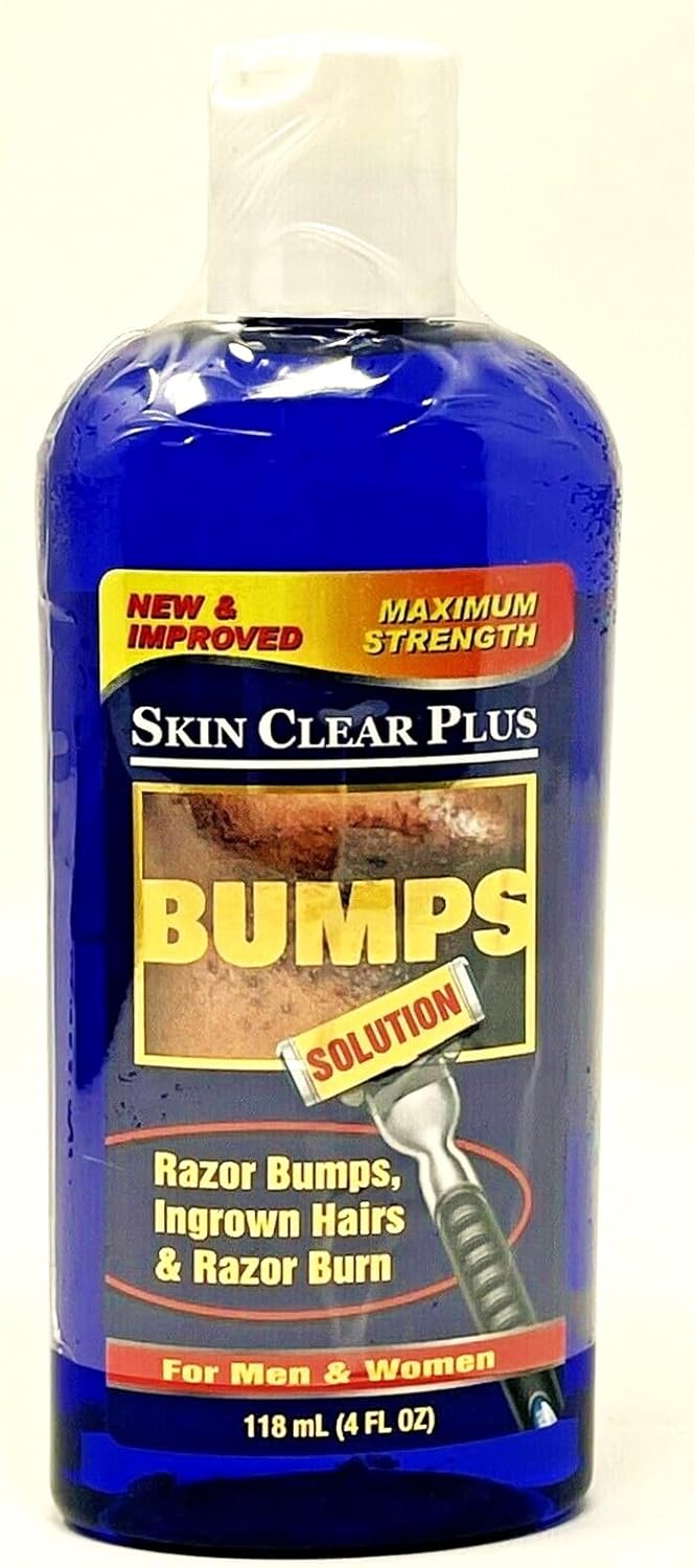 Skin Clear Maximum Strength Bump Solution - Razor Bumps & Burns - Ingrown Hair 4oz - Tend to Your Skin Without Leaving Dark Spots