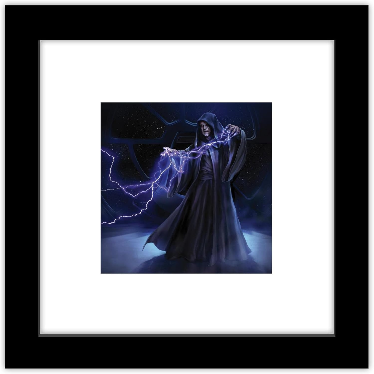 Trends International Gallery Pops Star Wars: Saga - Moments Edge Emperor Sheev Palpatine Wall Art Wall Poster, 12.00" x 12.00", Black Frame Version