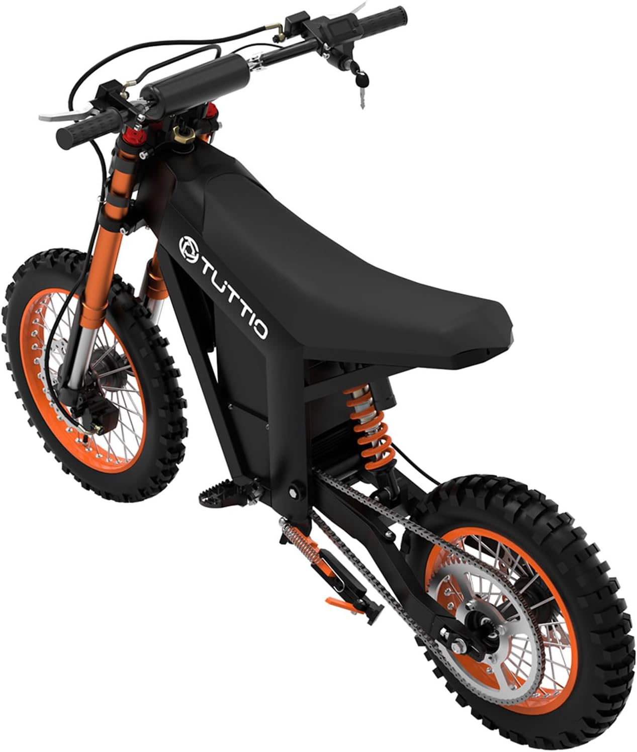 Tuttio Soleil01 Electric-Dirt-Bike for Adults, 14"/12" Fat Tire 2000W Electric-Motorcycle with 48V 21AH Battery Ebike 200NM Hydraulic Brakes Mountain Off-Road EBike