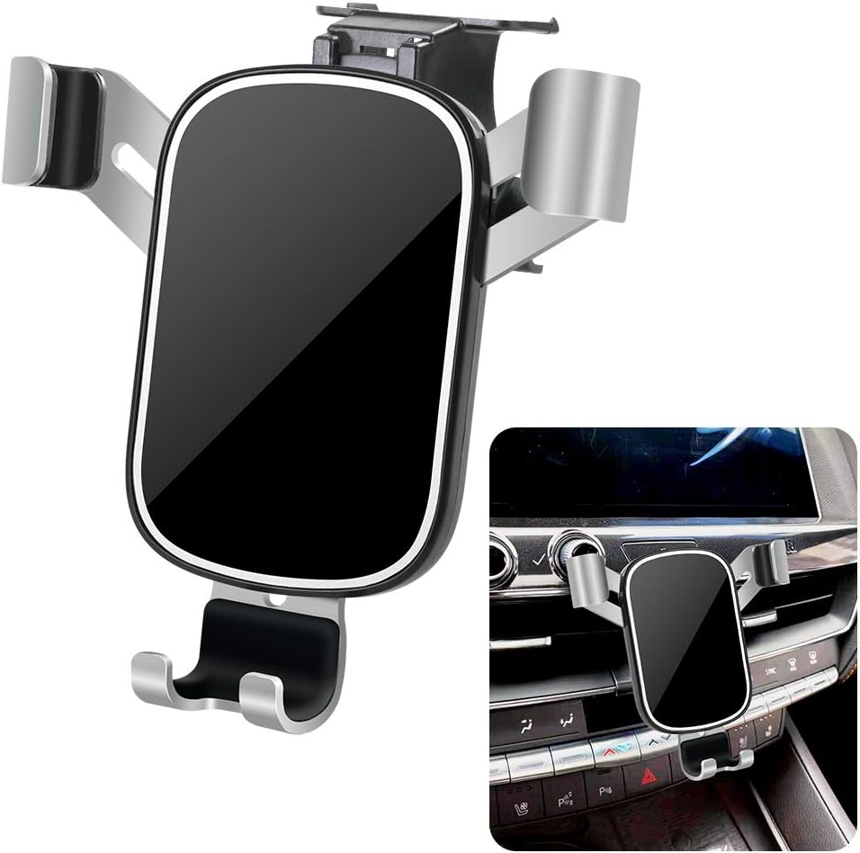 LUNQIN Car Phone Holder for Cadillac CT5 2020 2021 2022 2023 2024 2025 and CT5-V 2020-2025 & CT5 V Blackwing Auto Interior Accessories Cell Phones Mount Cellphone Mobile Cradle Charging GPS Stand