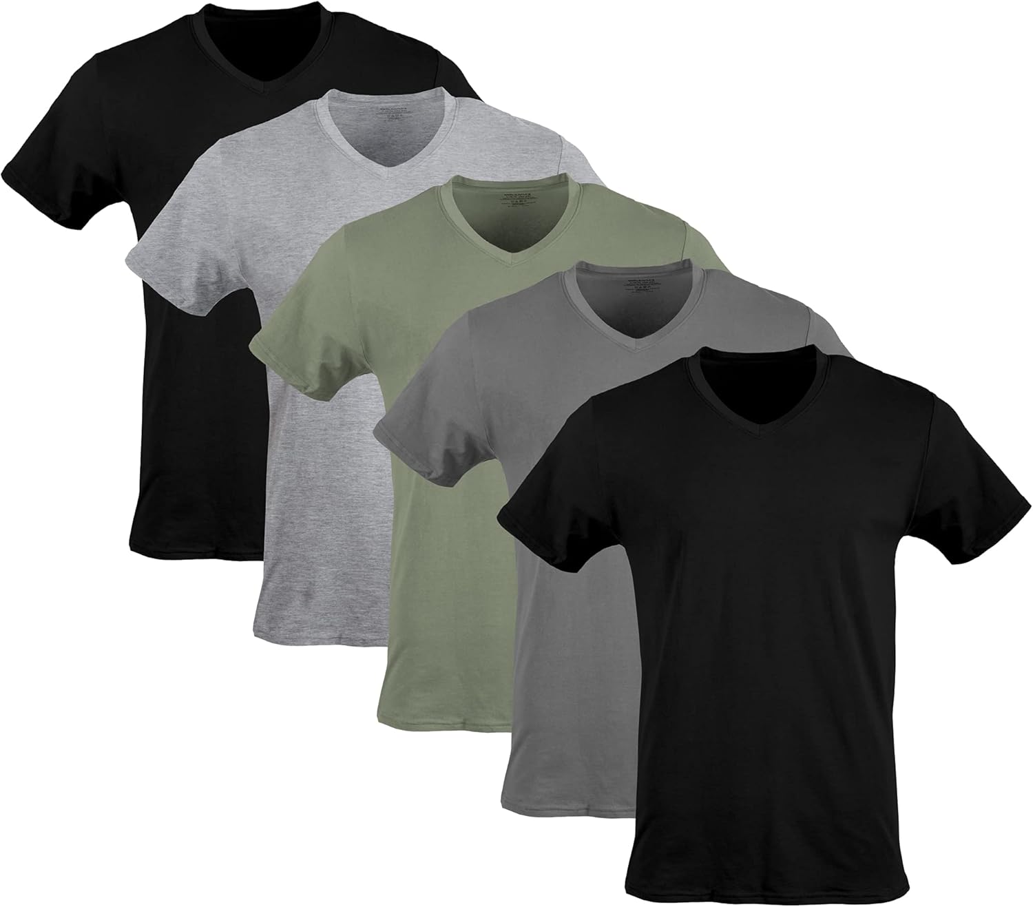 Gildan Men's V-Neck T-Shirts, Multipack, Style G1103 Undershirt