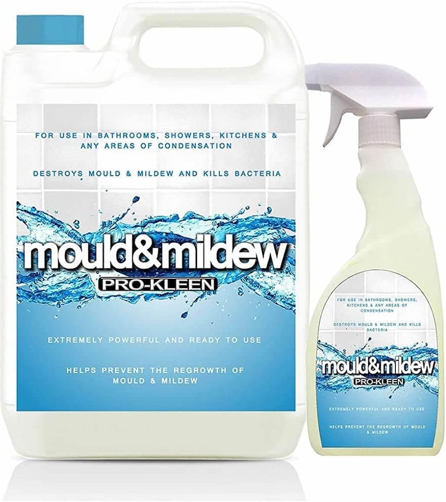 5L + 750ml of Pro-Kleen Mould & Mildew Remover, Killer & Cleaner Super Concentrate Spray