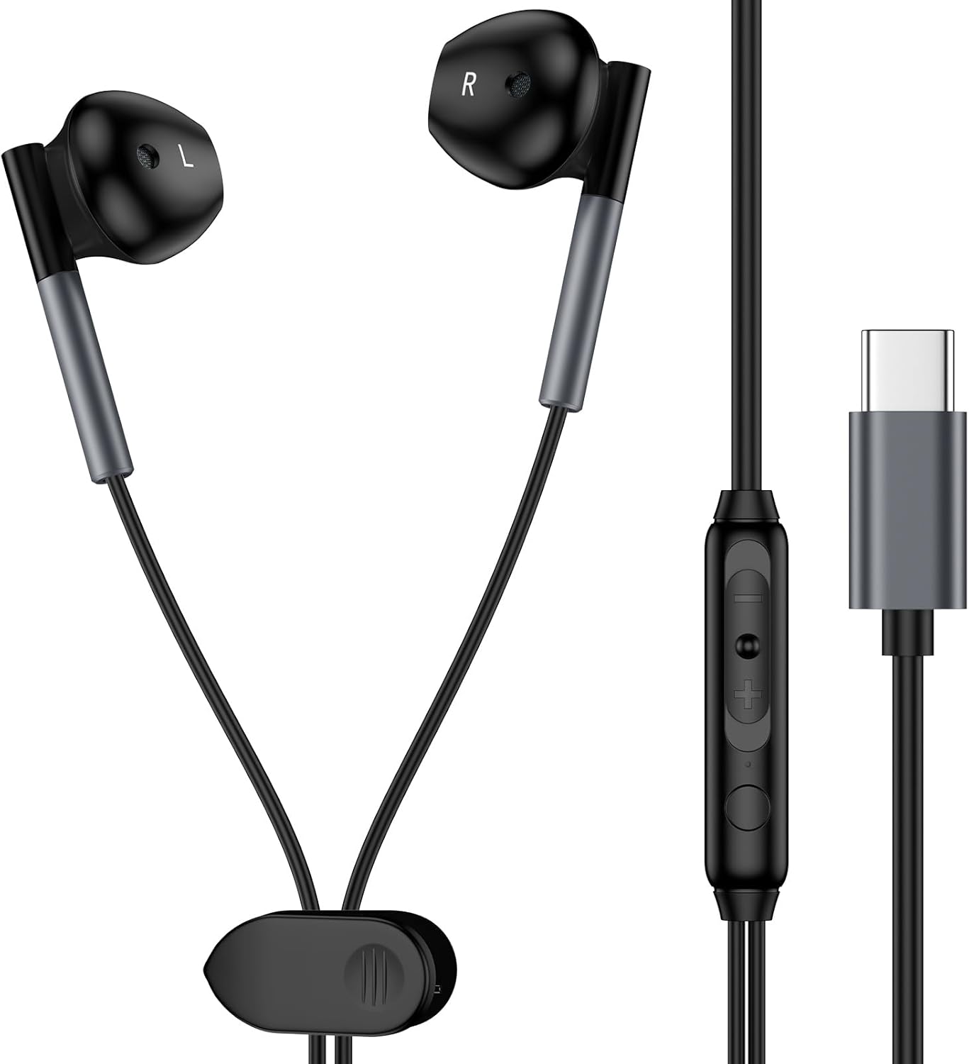 Samsung Earbuds USB C Wired Headphones for Samsung Galaxy A16 5G A35 S25 Ultra S25+ A26 A36 A56 A55 S24 Plus FE A54 S23 S22 A53, Type C Earphone USBC Ear Buds with Microphone Volume Control