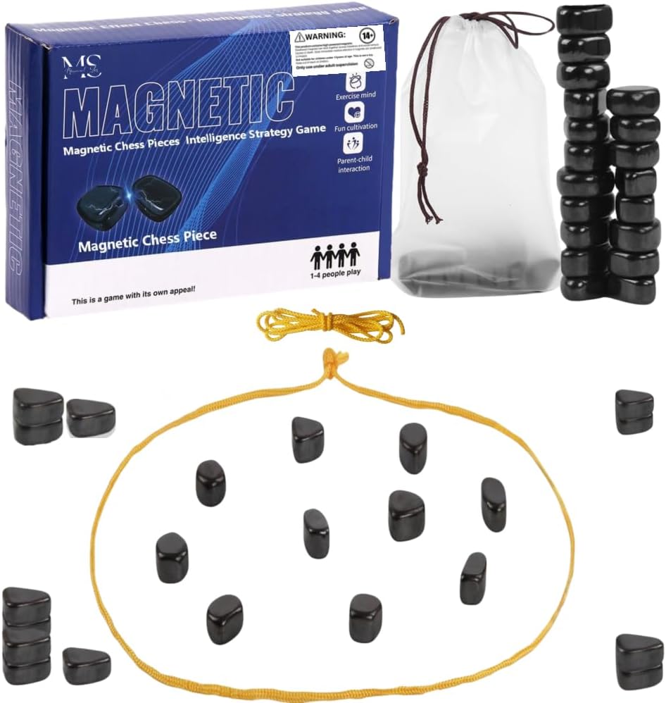 MUZAMMIL SHER Magnetic Chess Game - Magnetic Chess for Family Gatherings-Combining Chess with Magnetic Game for Endless Fun-Enhance Strategy in this Innovative Magnetism Game Experience