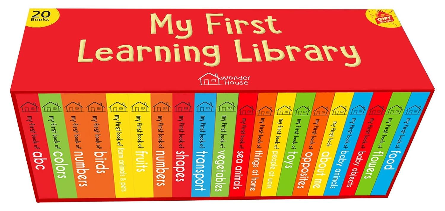 My First Complete Learning Library: Boxset of 20 Board Books Gift Set for Kids: Box Set of 20 Board Books for Children