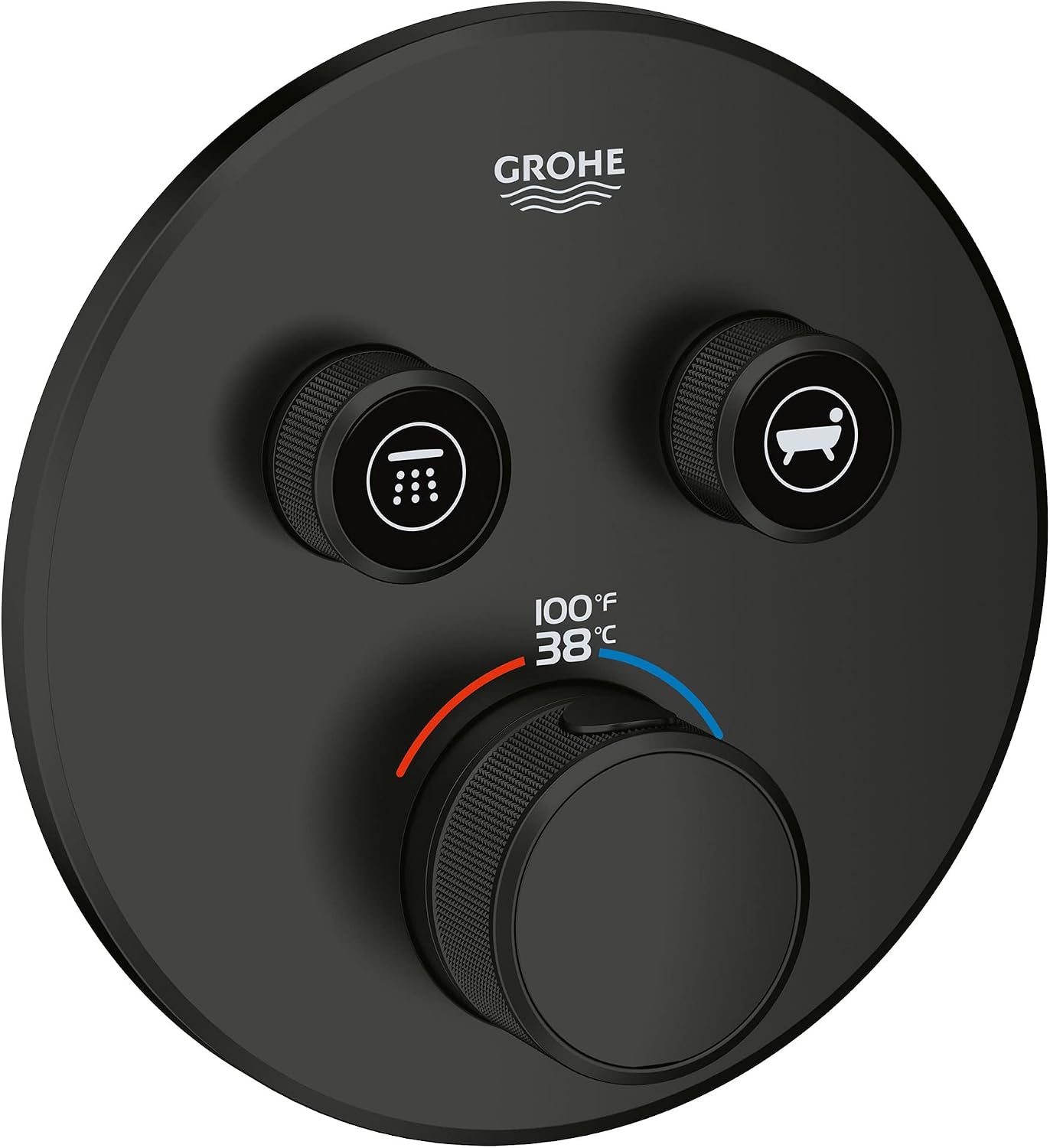 GROHE Grohtherm 291372430 Valve Cover Matte Black