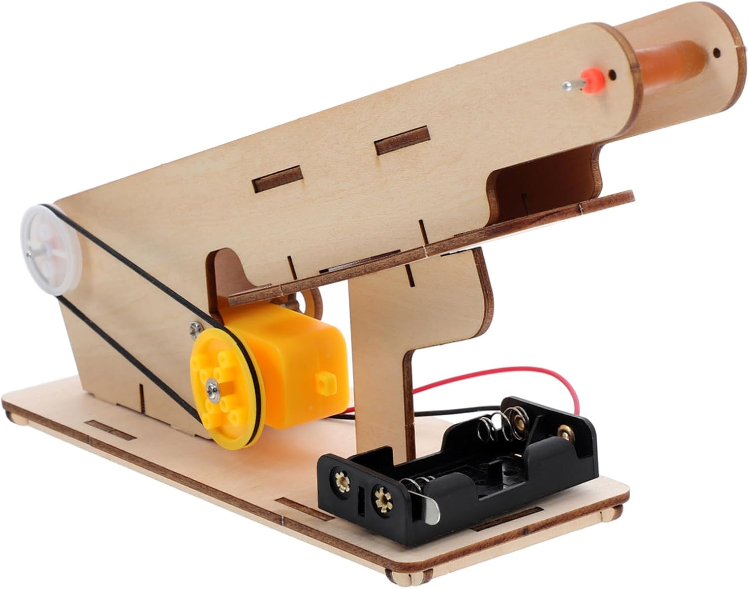 KONTONTY DIY Science Experiment Kit with Wood Building Blocks for Educational Stem for Physics and Technology Learning Enhances Cognitive Skills and Creativity for Boys School and Home Use