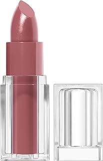 COVERGIRL Clean Lip Color, Romance Mauve, Satin Finish, 24-Hour Wear, Squalane, Avocado & Aloe, Carmine-Free, Non-Drying, 0.12oz