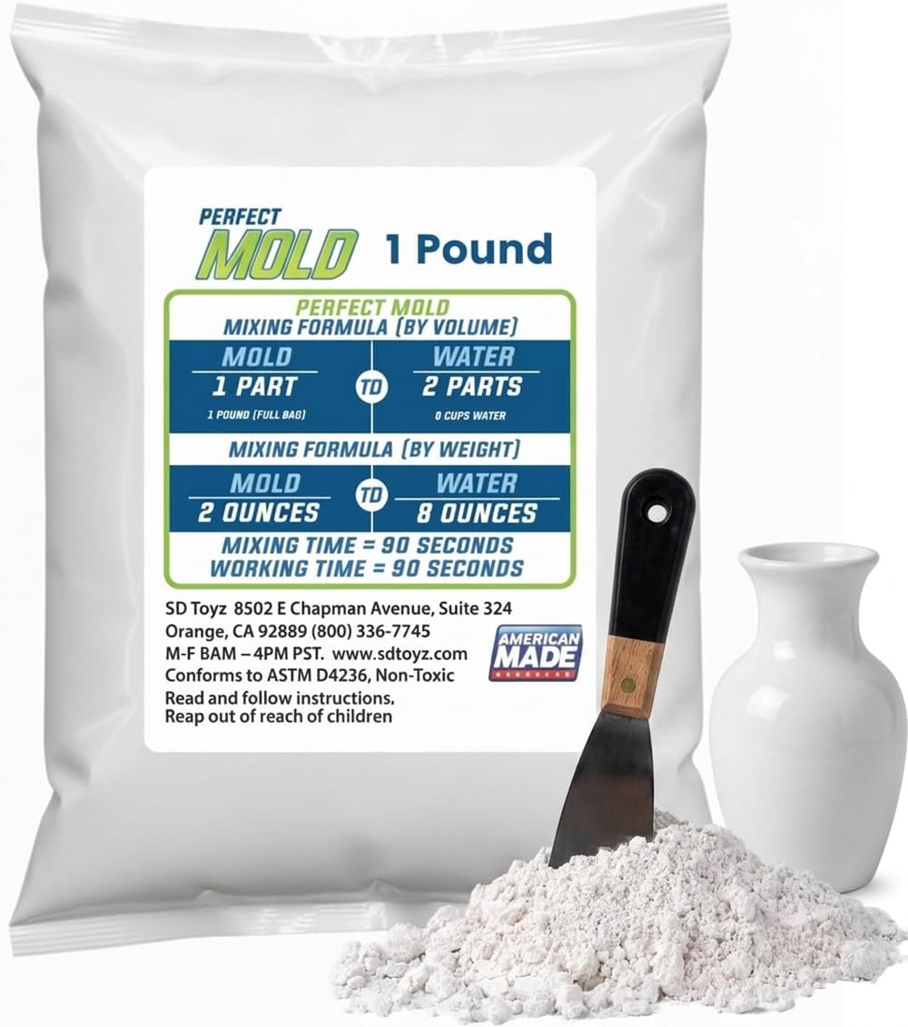 Perfect Mold Alginate for Life & Hand Casting, 1 lb Bag