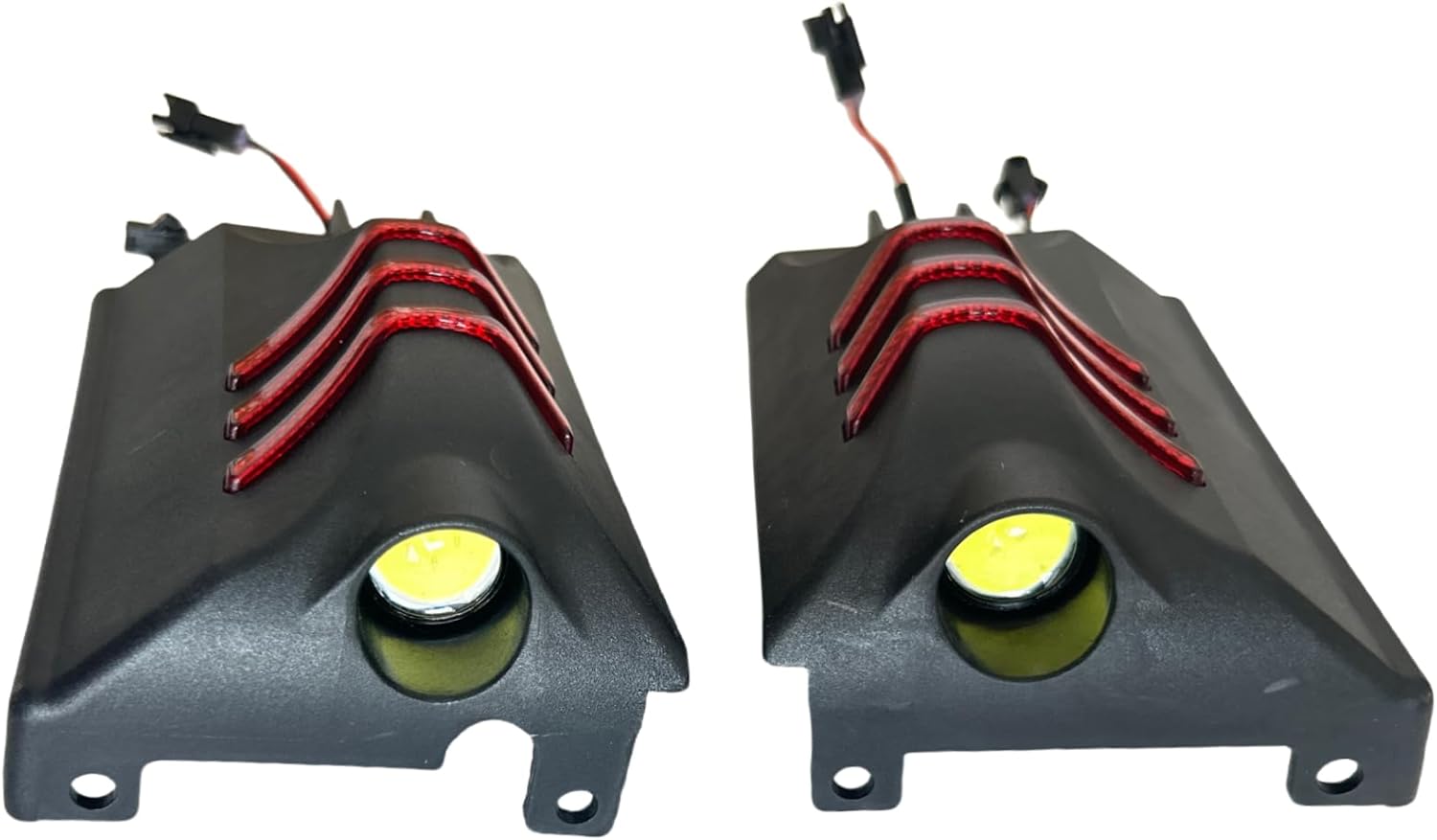 Original Sidelight with Cover for KUGOO KuKirin G3 Pro Electric Scooter Kugookirin Bottom Panel Front Light Accessories（Front Sidelight with Cover）